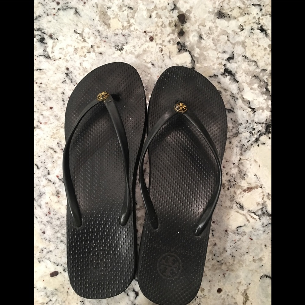 Tory Butch wedge flip flops